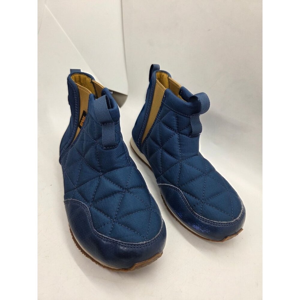 Teva Ember Mid Blue Quilted Slip-On Shoes 13 Rubber Soles boys kids - Picture 2 of 9